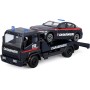Bburago Modellino Carro Attrezzi Carabinieri con Alfa Romeo Giulia Carabinieri 1:43 Flatbed Tow Truck