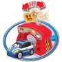 BBURAGO 16-88618 Shake-It Runner Infinity Track Polizia Pista da Corsa con Macchina della Polizia Funzione Shake & Go