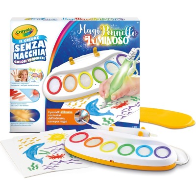 CRAYOLA 25-6000 Color Wonder MagiPennello Luminoso Set Pittura Senza Macchia