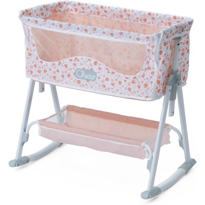 Chicco 124110 Culla Next to Me per Bambole Altezza Regolabile con Struttura in Metallo e Dettagli realistici