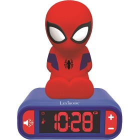 Lexibook RL800SP Sveglia digitale Spider-Man con Luce Notturna Snooze e Suoni Schermo LCD retroilluminato