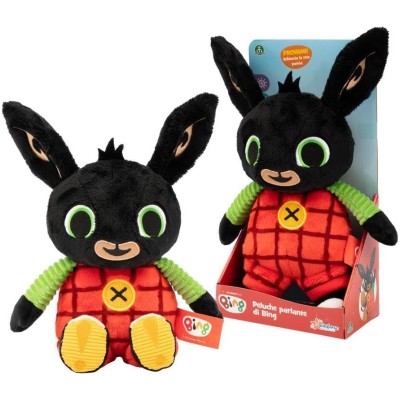Giochi Preziosi BNG71000 Bing Tante Chiacchiere Ripete 7 Frasi Peluche Morbido e Parlante