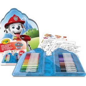 CRAYOLA 04-0783 Valigetta Colori & Adesivi Paw Patrol con Pennarelli Pagine da Colorare e Adesivi
