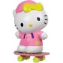 Giochi Preziosi HKTH9100 Hello Kitty 10cm Serie Premier Effetto Metal Dettagliato Occhi Luccicanti con Skateboard