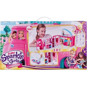 Maggio3 ZURU Sparkle Girlz 100262 Camper Van retrò con 44 accessori
