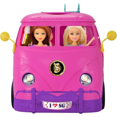 Maggio3 ZURU Sparkle Girlz 100262 Camper Van retrò con 44 accessori