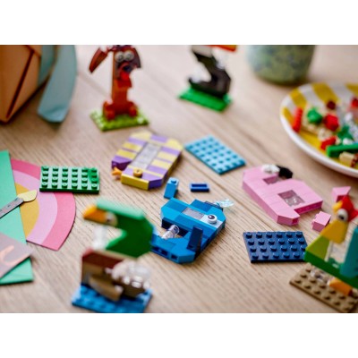 Lego 40807 Numeri di Compleanno Decorazione per Torta con Animali tra cui Cane Ragno e Balena