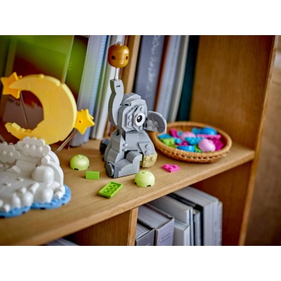 Lego 40814 Elefantino tra le Stelle con Figura di Animale e Accessori