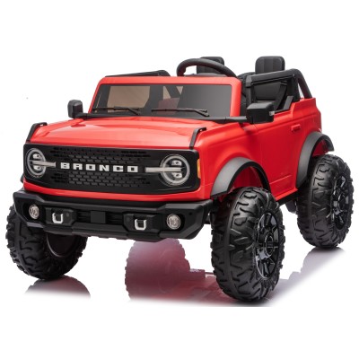 NUOVA Ford Bronco 24V Maxi Suv Fuoristrada 2 Posti Auto Elettrica per Bambini con Telecomando RUOTE GOMMA EVA-0995