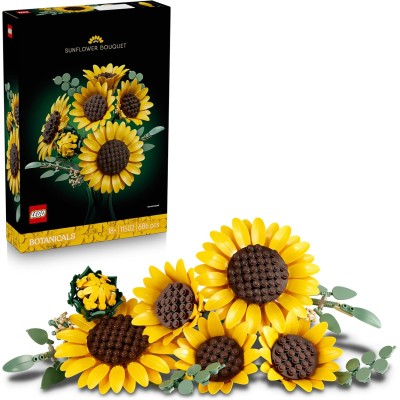 LEGO Botanicals 11502 Bouquet di Girasoli Fiori Artificiali con Girasoli Finti e Steli di Eucalipto