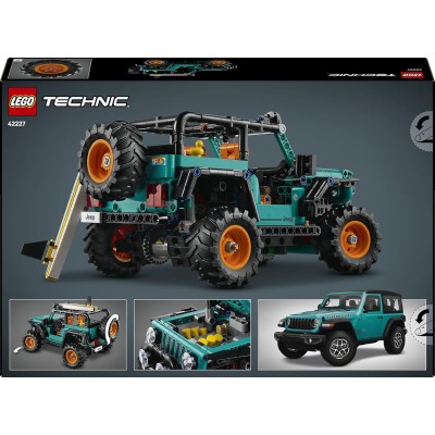 LEGO Technic 42227 SUV Jeep Wrangler Rubicon Macchina Fuoristrada con Motore V6 Sterzo e Sospensioni