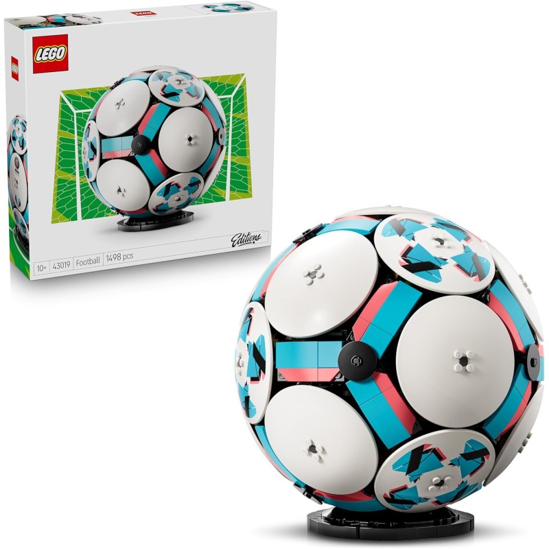 LEGO Editions 43019 Pallone da Calcio Kit di Modellismo 3D con Mini-Stadio Interattivo