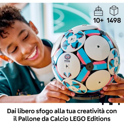 LEGO Editions 43019 Pallone da Calcio Kit di Modellismo 3D con Mini-Stadio Interattivo