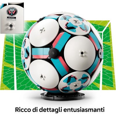 LEGO Editions 43019 Pallone da Calcio Kit di Modellismo 3D con Mini-Stadio Interattivo
