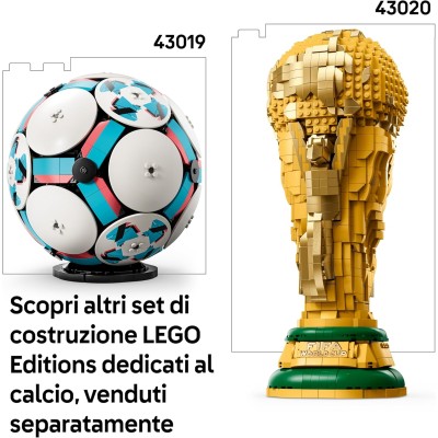 LEGO Editions 43019 Pallone da Calcio Kit di Modellismo 3D con Mini-Stadio Interattivo