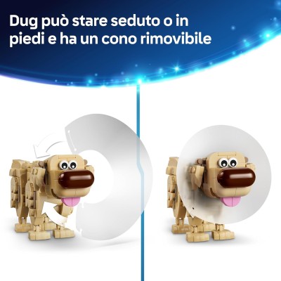 LEGO Disney Pixar UP 43290 Kevin e Dug Cane Golden Retriever e Uccello Esotico
