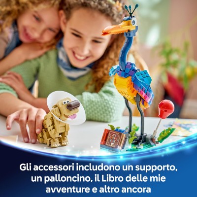 LEGO Disney Pixar UP 43290 Kevin e Dug Cane Golden Retriever e Uccello Esotico