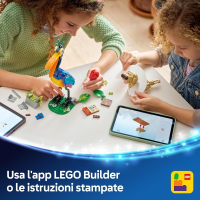 LEGO Disney Pixar UP 43290 Kevin e Dug Cane Golden Retriever e Uccello Esotico