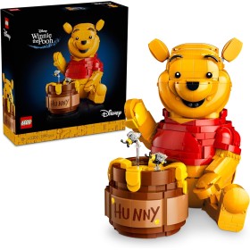 LEGO Disney 43300 Winnie the Pooh con Vaso di Miele Minifigure da Collezione e Personaggio di Ih-Oh