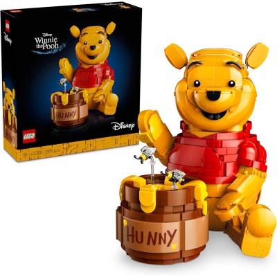 LEGO Disney 43300 Winnie the Pooh con Vaso di Miele Minifigure da Collezione e Personaggio di Ih-Oh