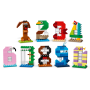 Lego 40807 Numeri di Compleanno Decorazione per Torta con Animali tra cui Cane Ragno e Balena