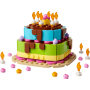 Lego 40815 Torta della Festa di Compleanno con 10 Candeline Glassa e Fiori Colorati