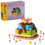 Lego 40815 Torta della Festa di Compleanno con 10 Candeline Glassa e Fiori Colorati