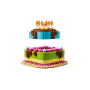 Lego 40815 Torta della Festa di Compleanno con 10 Candeline Glassa e Fiori Colorati