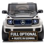 Macchina Elettrica per Bambini 12V Mercedes EQG 63 con 4 Motori, Ruote in Gomma, Telecomando, Sedile in Pelle, Porte Apribili
