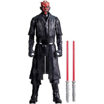 Hasbro G1278 Star Wars - Darth Maul da 30cm con 2 spade laser