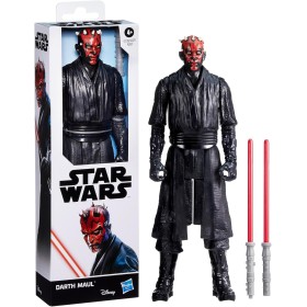 Hasbro G1278 Star Wars - Darth Maul da 30cm con 2 spade laser