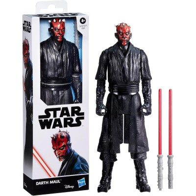 Hasbro G1278 Star Wars - Darth Maul da 30cm con 2 spade laser