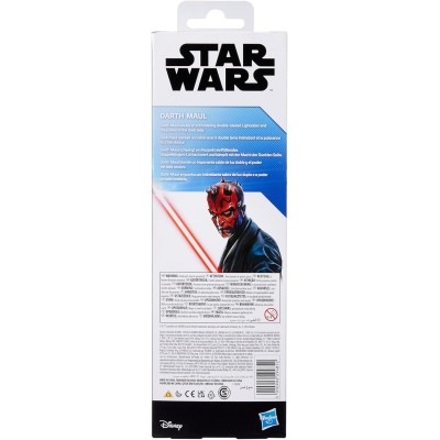 Hasbro G1278 Star Wars - Darth Maul da 30cm con 2 spade laser