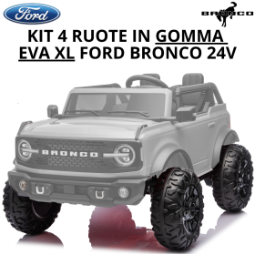 Nuovo Ford Bronco 24V Set 4 Ruote in Gomma EVA XL con Copriruota