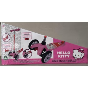 Grandi Giochi HKTG1000 Hello Kitty Monopattino Twist & Roll 3 Ruote Freno di Sicurezza Posteriore Peso massimo 50KG