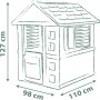 Smoby 7600810737 Jolie Maison Casetta da giardino dal Design Moderno con Cancello Finestre con Persiane in Materiale Riciclato