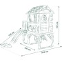 Smoby 7600810802 Casetta palafitta con scivolo da giardino dimensioni: 98x110x127cm