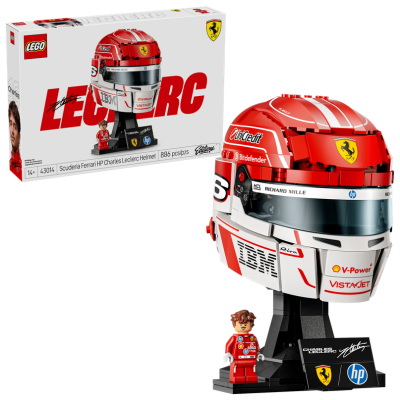 Lego Edition V 43014 Casco di Charles Leclerc Scuderia Ferrari HP