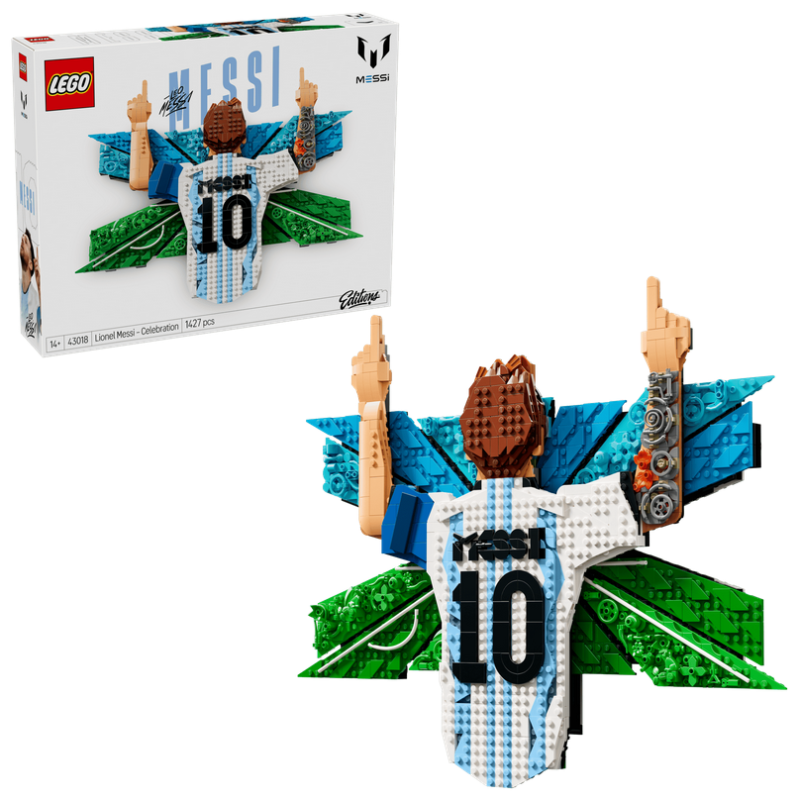 Lego Editions S 43018 Lionel Messi – Celebrazione Wall Art 3D da Appendere