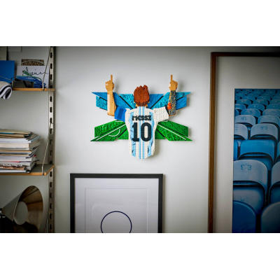Lego Editions S 43018 Lionel Messi – Celebrazione Wall Art 3D da Appendere