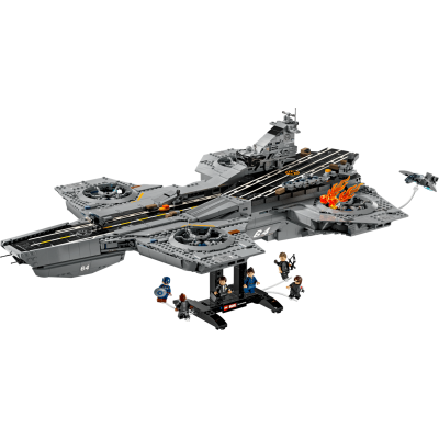 Lego Marvel 76354 Elivelivolo S.H.I.E.L.D. con 6 Minifigure tra cui Captain America e Nick Fury