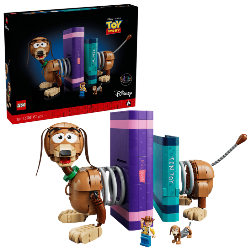 Lego Icons Disney 43301 Fermalibri di Slinky Toy Story