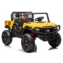 UTV CAT Caterpillar Camion da Cantiere Elettrico per Bambini 2 Posti 24V con Ruote in Gomma 4 Motori