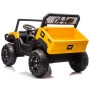UTV CAT Caterpillar Camion da Cantiere Elettrico per Bambini 2 Posti 24V con Ruote in Gomma 4 Motori