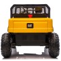 UTV CAT Caterpillar Camion da Cantiere Elettrico per Bambini 2 Posti 24V con Ruote in Gomma 4 Motori