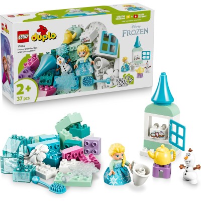 Lego Duplo Frozen 10462 Scatola Creativa di Frozen con Elsa e Olaf Set Montessoriano per la Motricità Fine