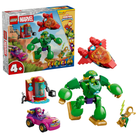 Lego Marvel 11211 Loki vs. Team Iron Man con auto aereo Figure Mech e 4 minifigure