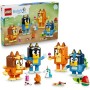 LEGO Bluey 11217 Famiglia Bluey in Mattoncini con 4 Personaggi con Diverse Espressioni e Accessori