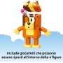 LEGO Bluey 11217 Famiglia Bluey in Mattoncini con 4 Personaggi con Diverse Espressioni e Accessori