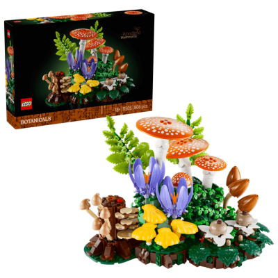 Lego Botanicals 11505 Funghi del bosco Piante Artificiali con un Fungo Velenoso e Fiori Finti